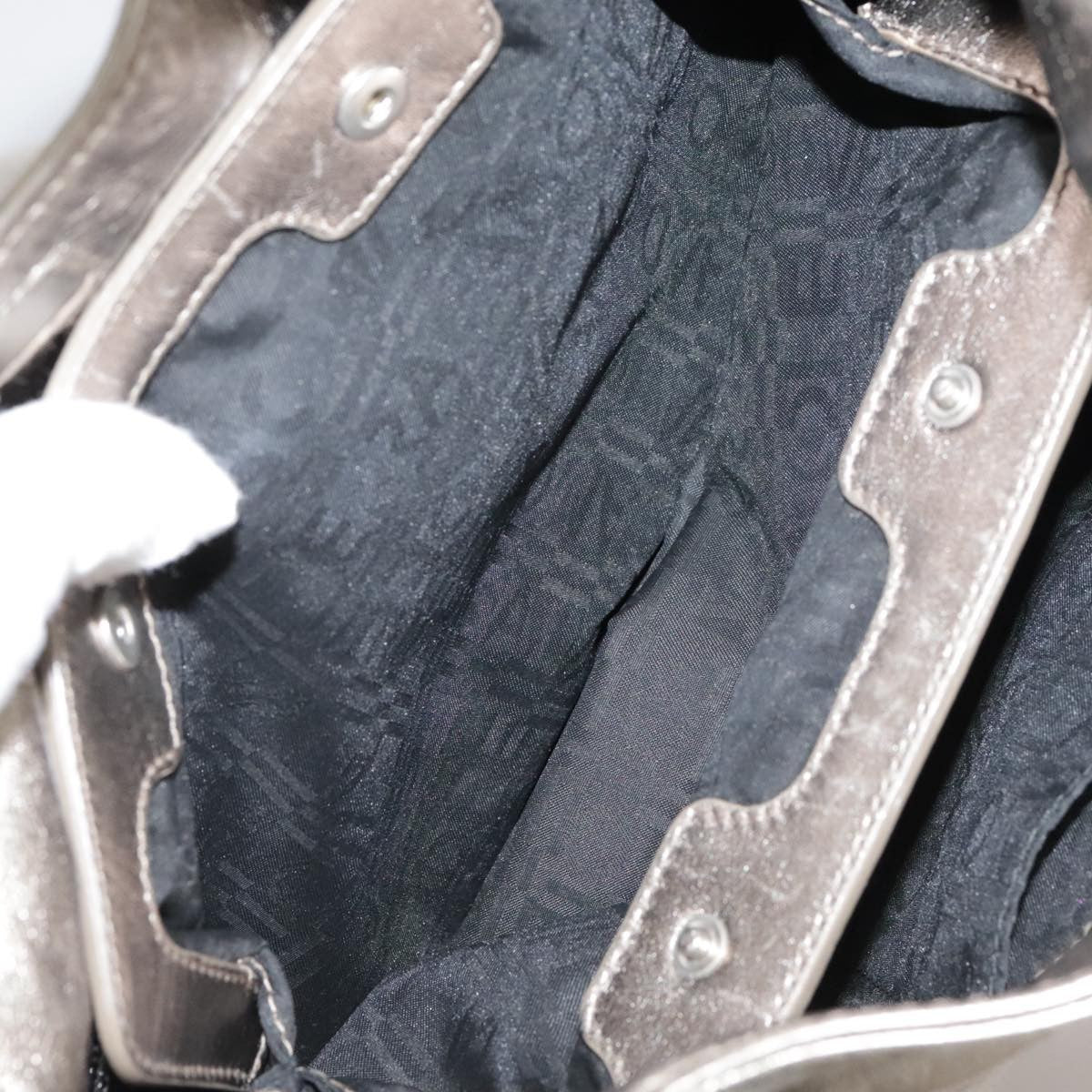 Salvatore Ferragamo Gancini Shoulder Bag Leather, GOLD, LEATHER, Shoulder bag