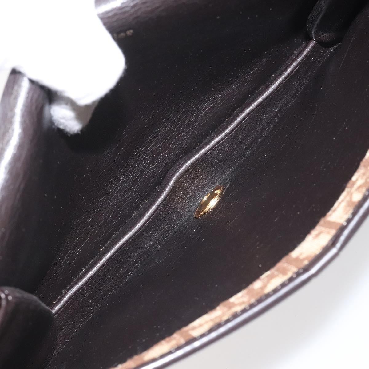 Christian Dior Vintage Trotter Flap Shoulder Bag Canvas, BROWN, CANVAS, Shoulder bag