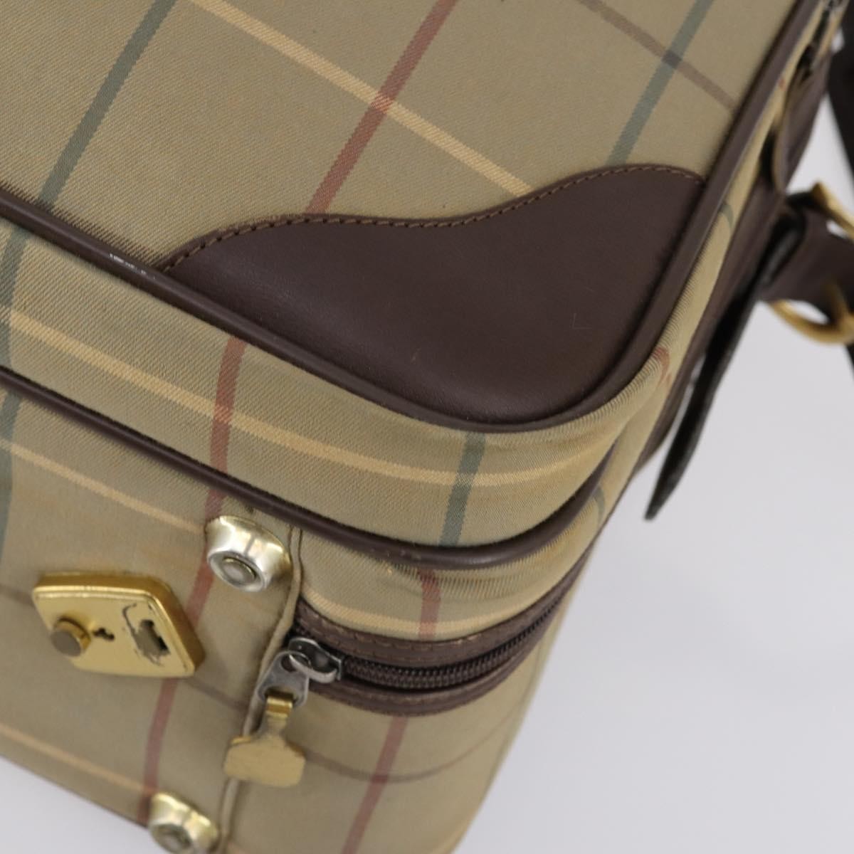 Burberry Nova check boston bag Canvas, BEIGE, CANVAS, Travel bag