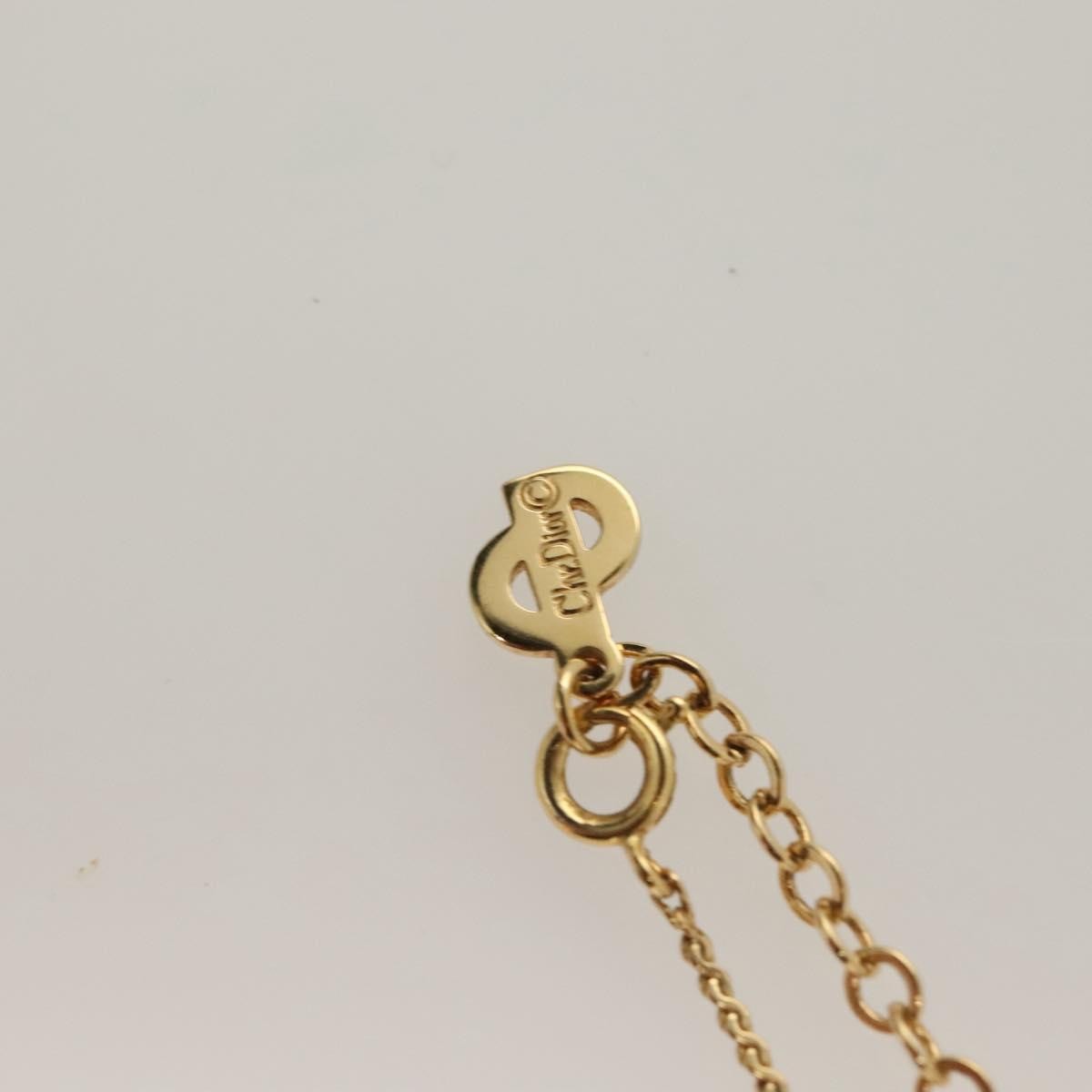 Christian Dior CD Pendant Necklace Metal, GOLD, METAL, Necklace