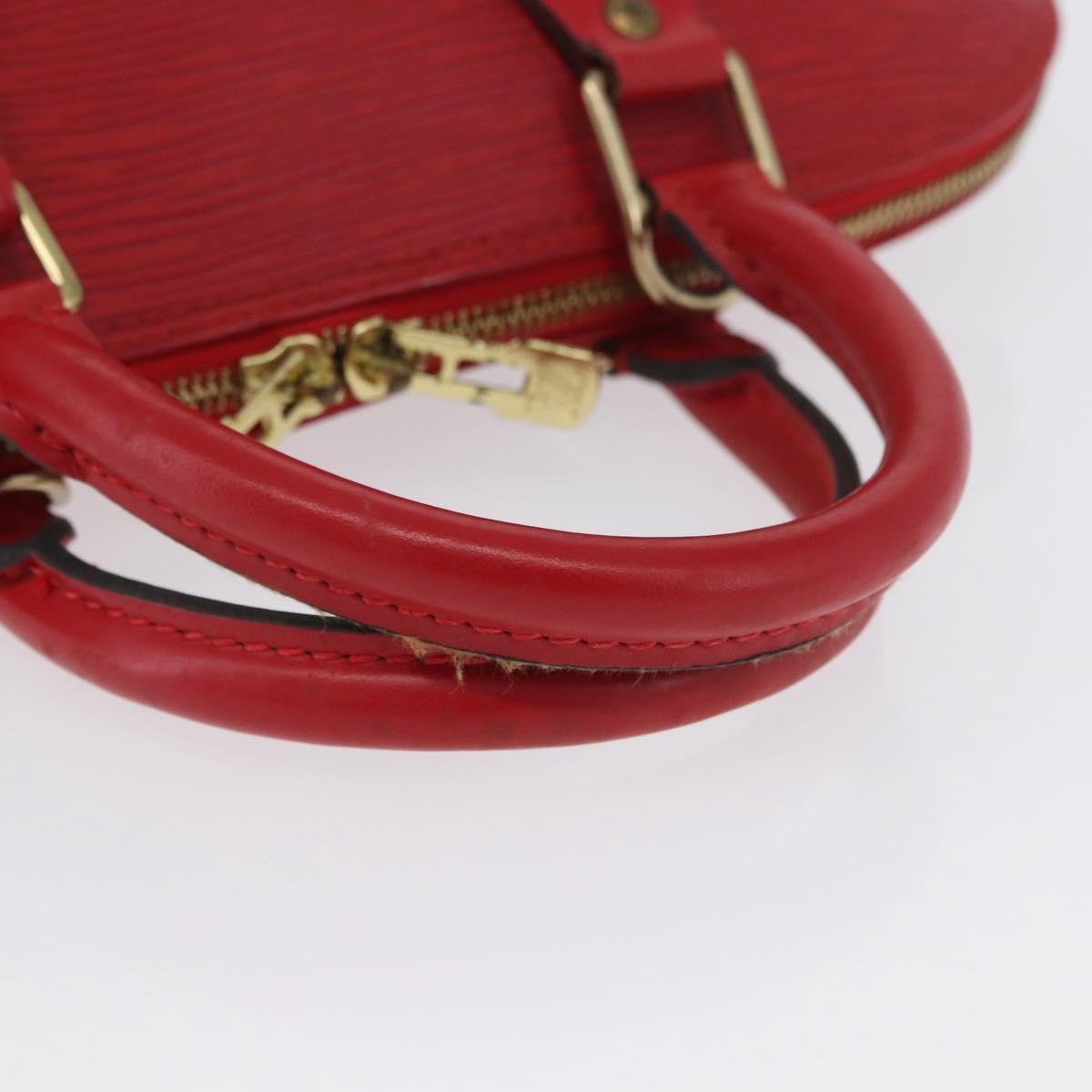 Louis Vuitton Alma Handbag Epi Leather, Red, Leather, Handbag