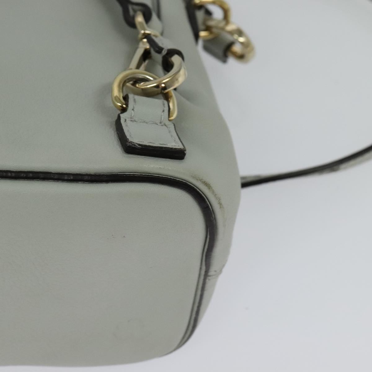 Chloe Faye Backpack Leather and Suede, BLUE, LEATHER, Backpack