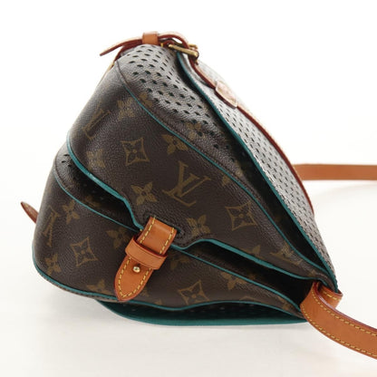 Louis Vuitton Flore Saumur Handbag Perforated Monogram Canvas, BROWN, CANVAS, Shoulder bag