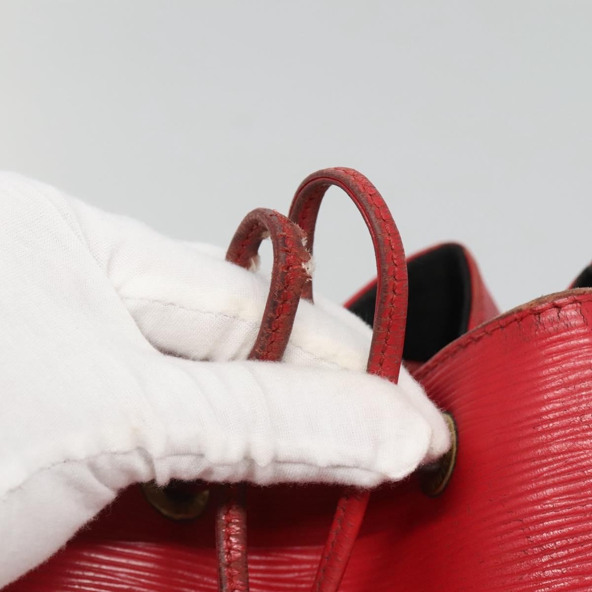 Louis Vuitton Petit Noe Handbag Epi Leather, RED, LEATHER, Handbag