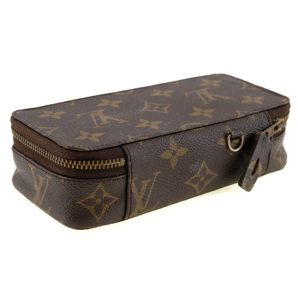 Louis Vuitton Monte Carlo Pouch Canvas, BROWN, CANVAS, Clutche & pouche