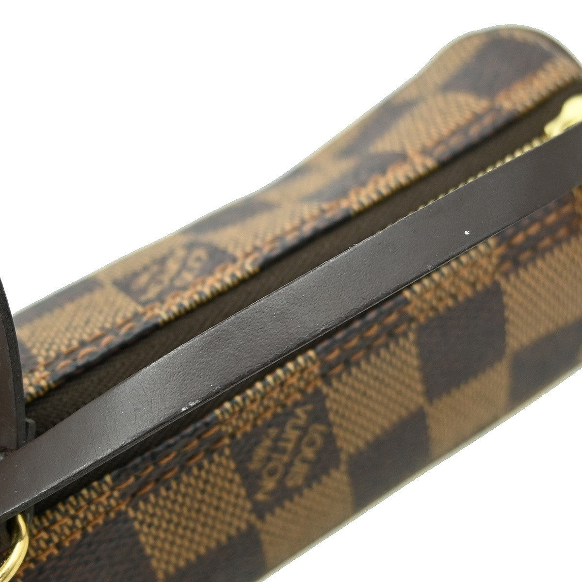 Louis Vuitton Papillon Pochette Damier, BROWN, CANVAS, Clutche & pouche