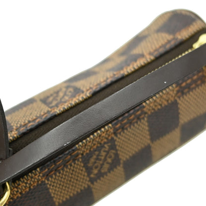 Louis Vuitton Papillon Pochette Damier, BROWN, CANVAS, Clutche & pouche