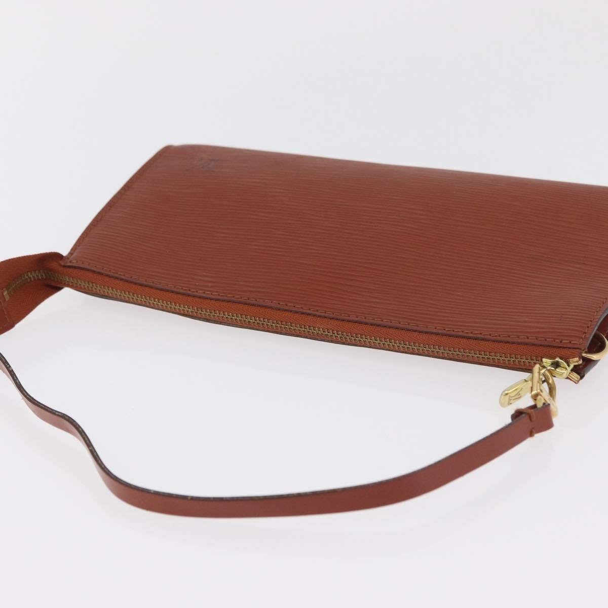 Louis Vuitton Pochette Accessoires Epi Leather, Brown, Leather, Clutch