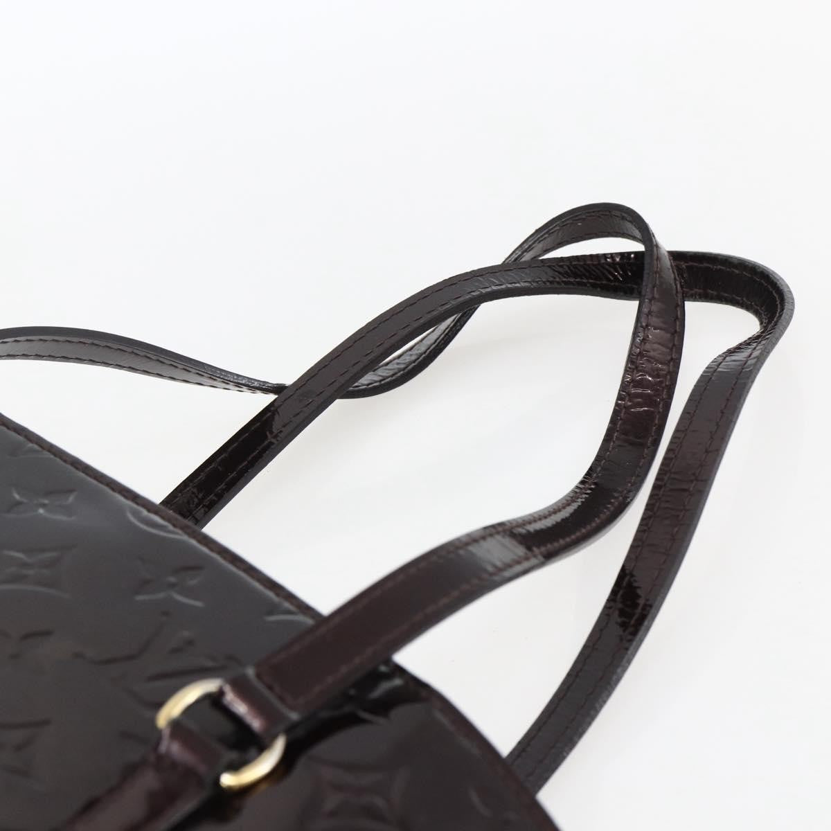 Louis Vuitton Avalon Handbag Monogram Vernis, PURPLE, PATENT_LEATHER, Tote bag