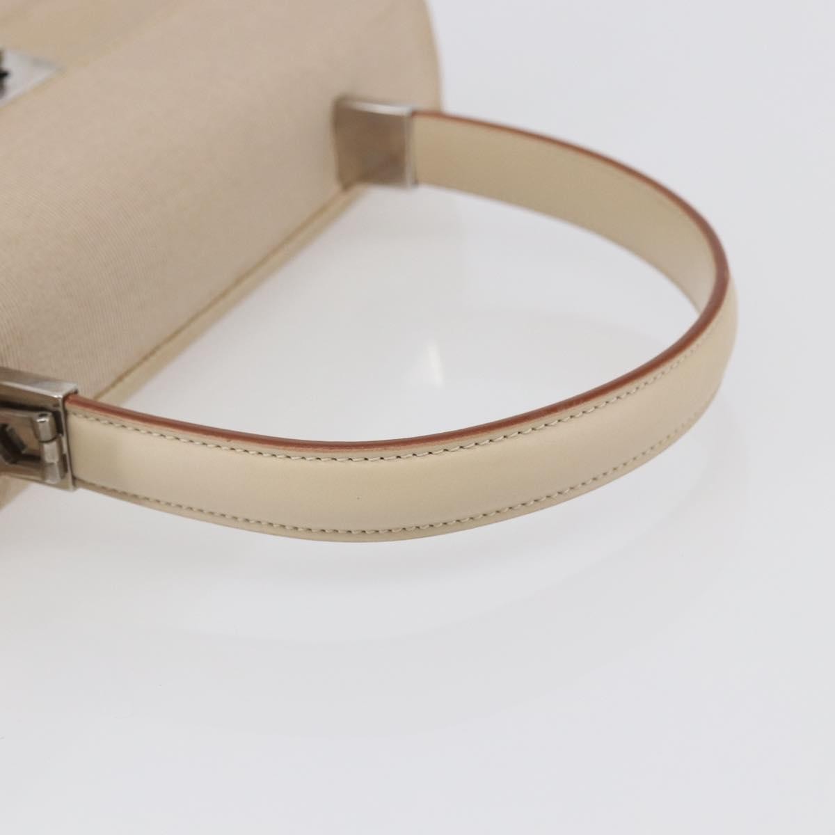 Salvatore Ferragamo Vintage Gancini Cage Top Handle Bag Canvas, BEIGE, CANVAS, Bag