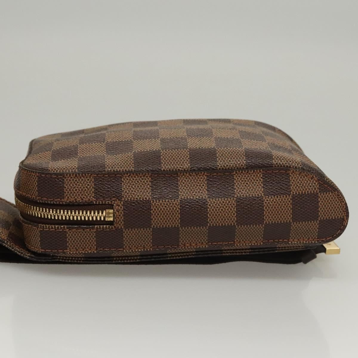 Louis Vuitton Geronimos Waist Bag Damier, BROWN, CANVAS, Travel bag
