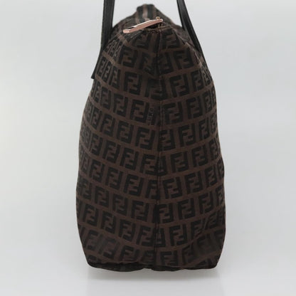Fendi Roll Tote Zucca Canvas, BROWN, CANVAS, Tote bag