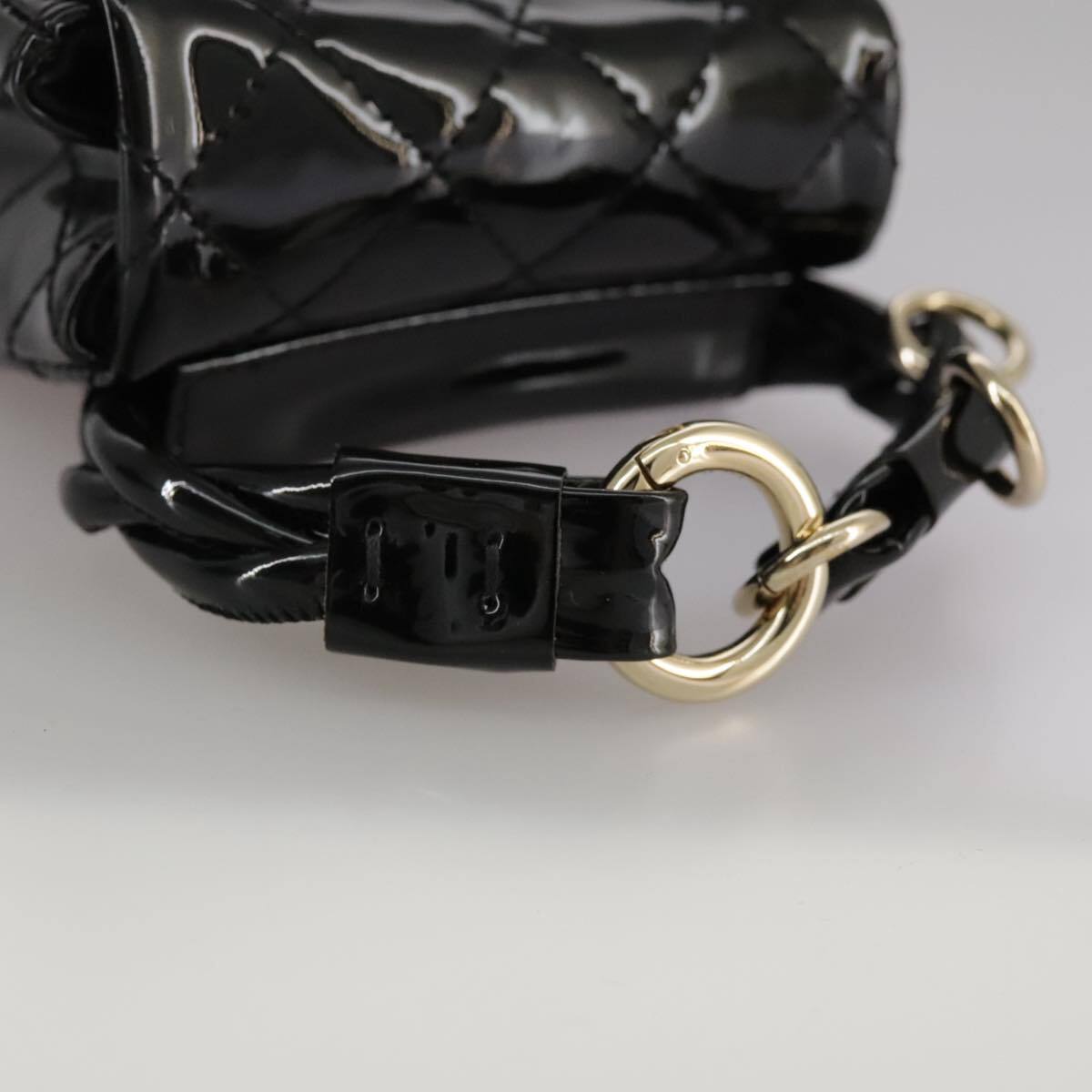 Chanel Reissue 2.55 Ankle Wrist Flap Bag Quilted Patent, BLACK, PATENT_LEATHER, Clutche & pouche