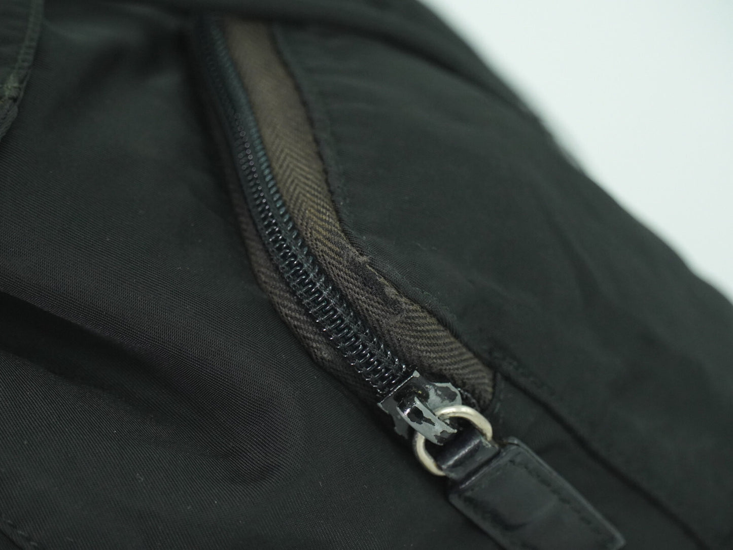 Prada Double Front Pocket Backpack Tessuto, BLACK, NYLON, Backpack