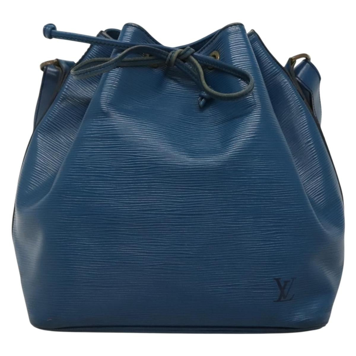 Louis Vuitton Bicolor Petit Noe Handbag Epi Leather, BLUE, LEATHER, Handbag
