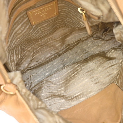 Prada Tote Vitello Daino Vitello Daino, Beige, Leather, Shoulder Bag