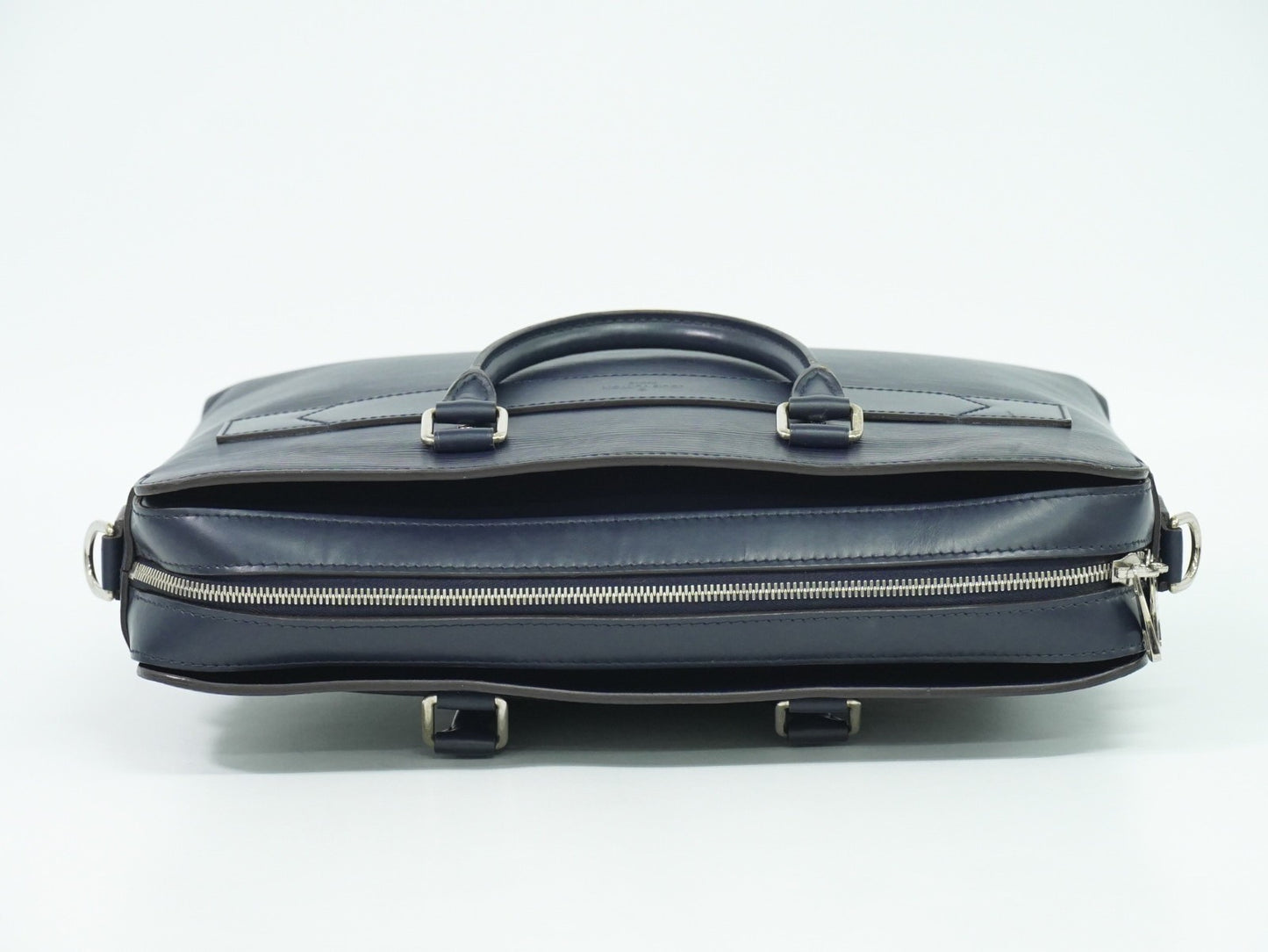 Louis Vuitton Brooks Briefcase Epi Leather, NAVY, LEATHER, Briefcase