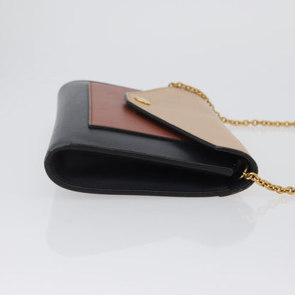Celine Pocket Envelope Wallet on Chain Leather, MULTICOLOUR, LEATHER, Clutche & pouche