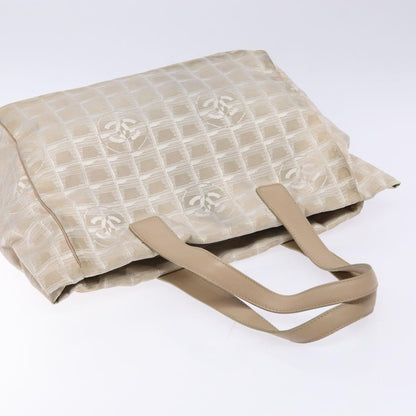 Chanel Travel Line Tote Nylon, BEIGE, NYLON, Tote bag