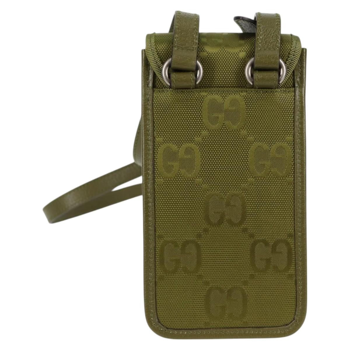 Gucci Off The Grid Shoulder Bag GG Econyl, GREEN, CANVAS, Shoulder bag