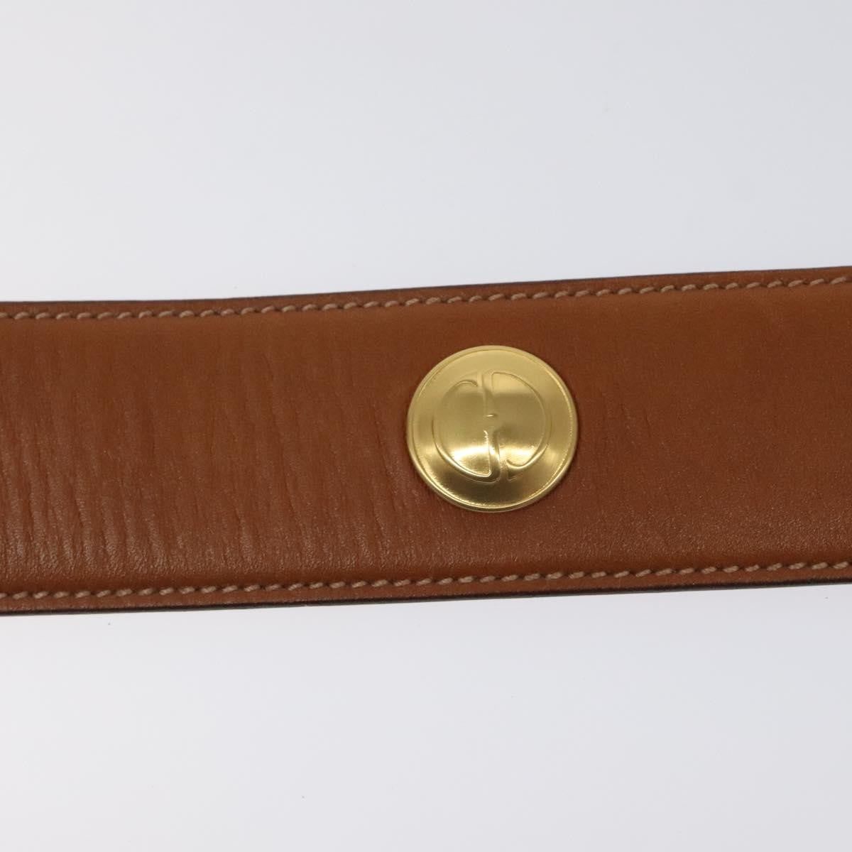 Gucci Round Buckle Belt Leather, Brown, Leather, Belt