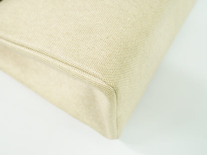 Hermes Herbag Toile and Leather, Beige, Canvas, Handbag