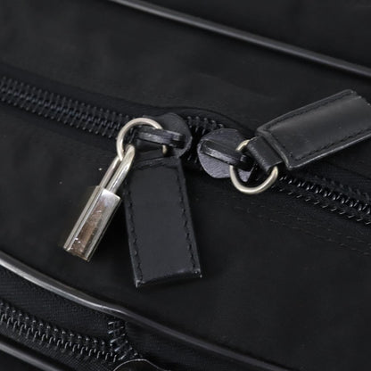 Prada Porta Computer Briefcase Tessuto and Saffiano Leather, BLACK, NYLON, Briefcase
