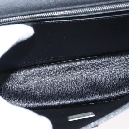 Louis Vuitton Selenga Pochette Taiga Leather, GRAY, LEATHER, Clutche & pouche