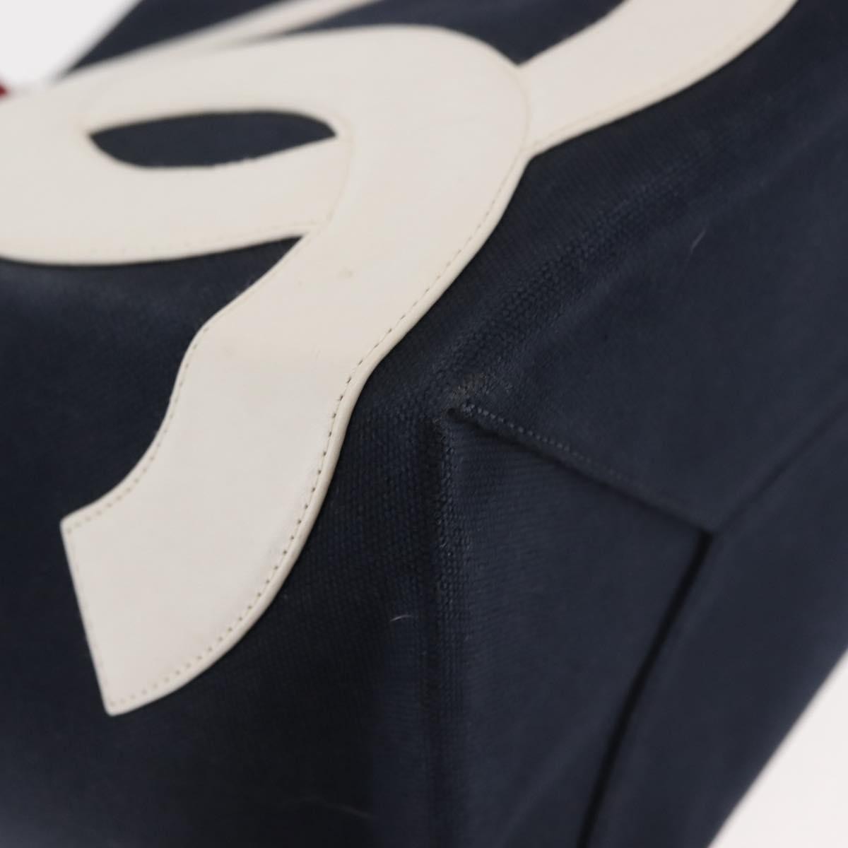 Chanel No.5 Tote Canvas and Leather, NAVY, CANVAS, Tote bag