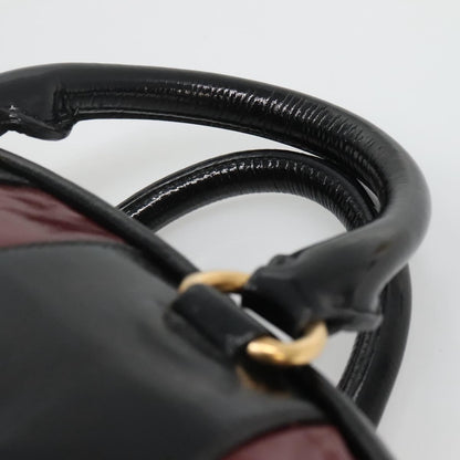 Miu Miu Convertible Satchel Bag Leather, BLACK, PATENT_LEATHER, Handbag
