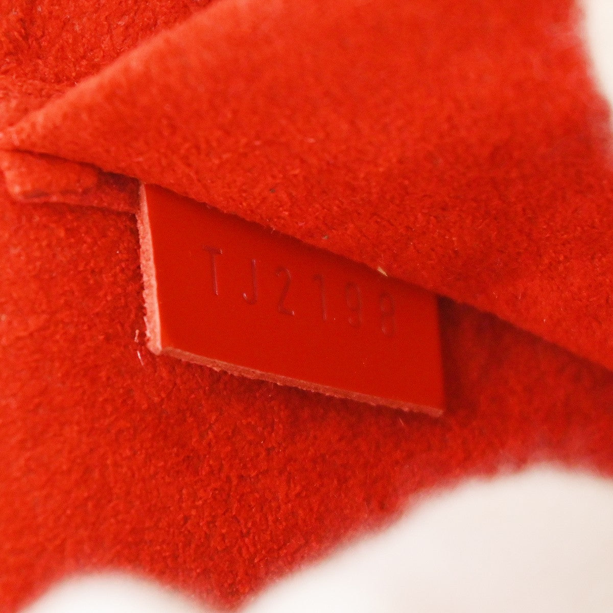 Louis Vuitton Felicie Pochette Epi Leather, Red, Leather, Handbag