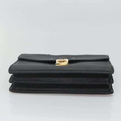 Versace Vintage Sun handbag Leather, BLACK, LEATHER, Handbag