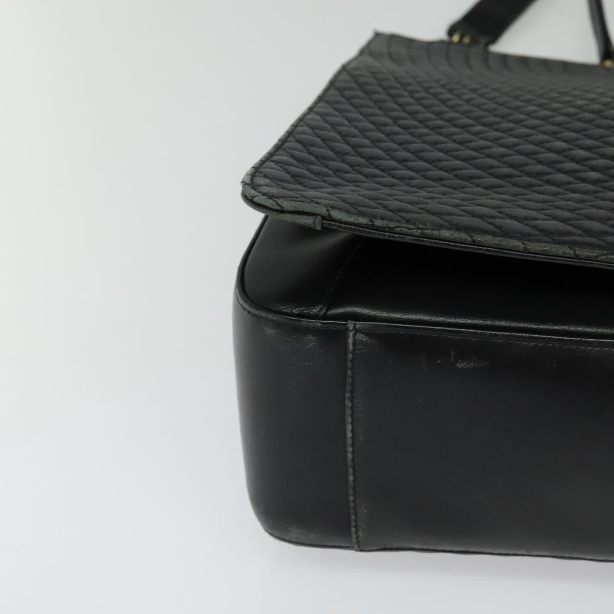 Bally Vintage Shoulder Bag Quilted leather, BLACK, LEATHER, Shoulder bag