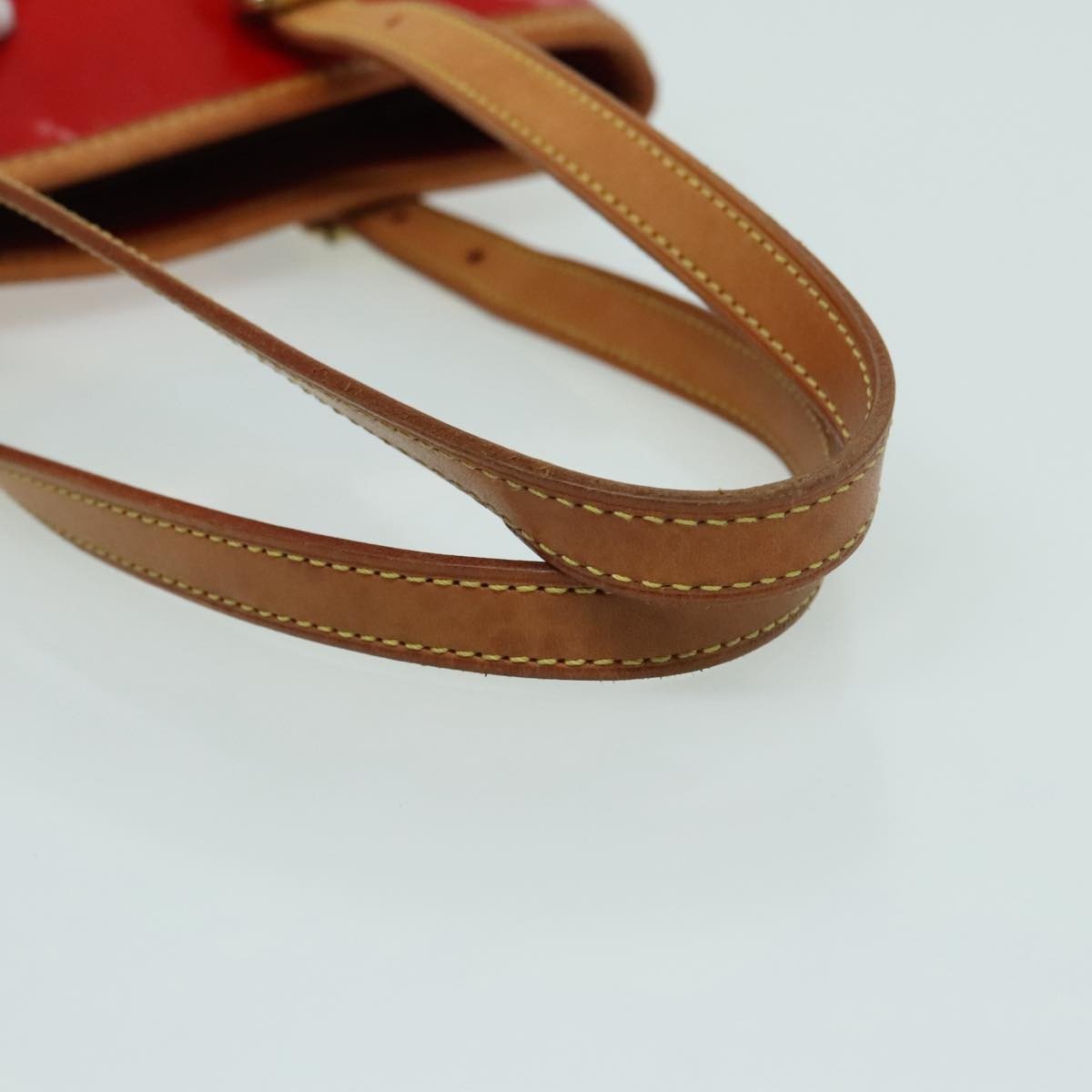 Louis Vuitton Bucket Bag Monogram Vernis, Red, Patent Leather, Shoulder Bag