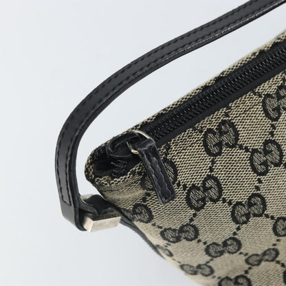 Gucci Vintage Boat Pochette GG Canvas, BLACK, CANVAS, Clutche & pouche