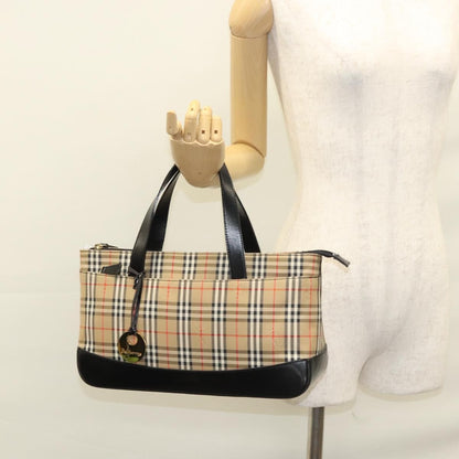 Burberry Nova Check Handbag Nova Check Canvas and leather, BEIGE, CANVAS, Handbag