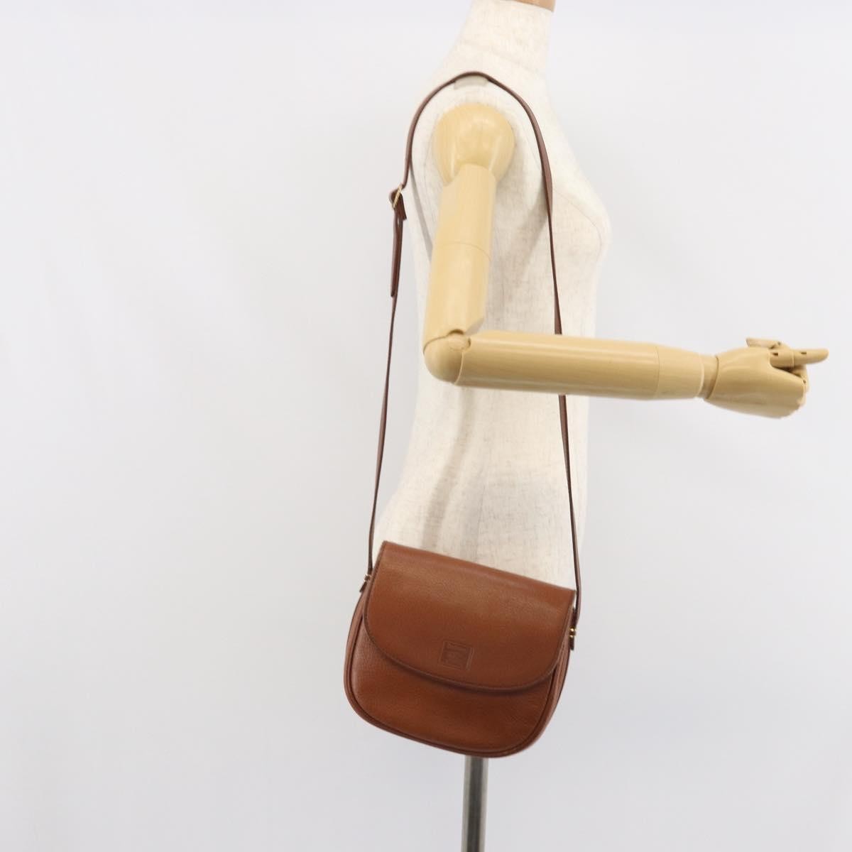 Burberry Vintage Shoulder Bag Leather, BROWN, LEATHER, Shoulder bag