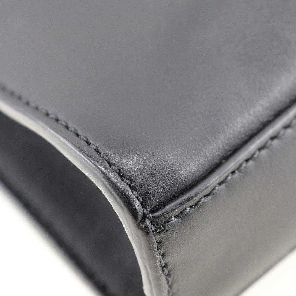 Fendi Peekaboo Iconic Fit Bag Leather, BLACK, LEATHER, Briefcase