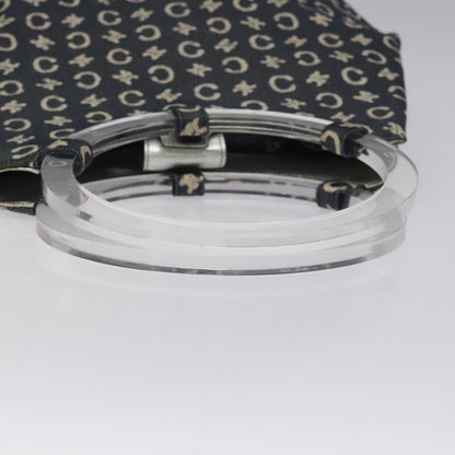 Celine C Sulky Shoulder bag Canvas and Leather, NAVY, CANVAS, Shoulder bag