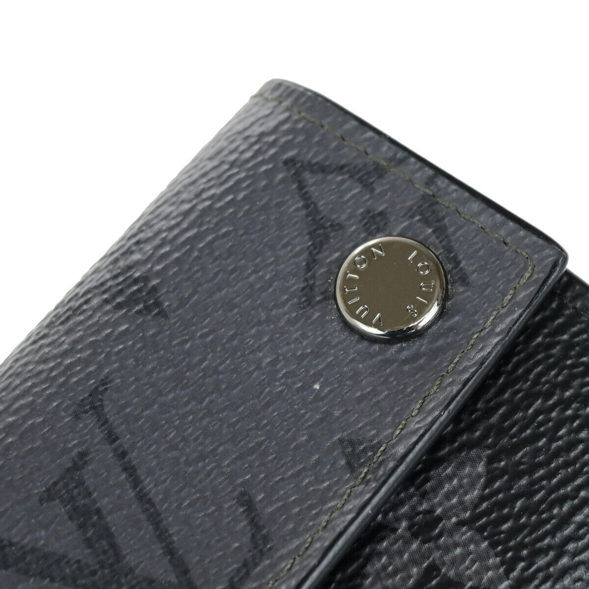 Louis Vuitton Discovery Wallet Reverse Monogram Eclipse Canvas, BLACK, CANVAS, Wallets