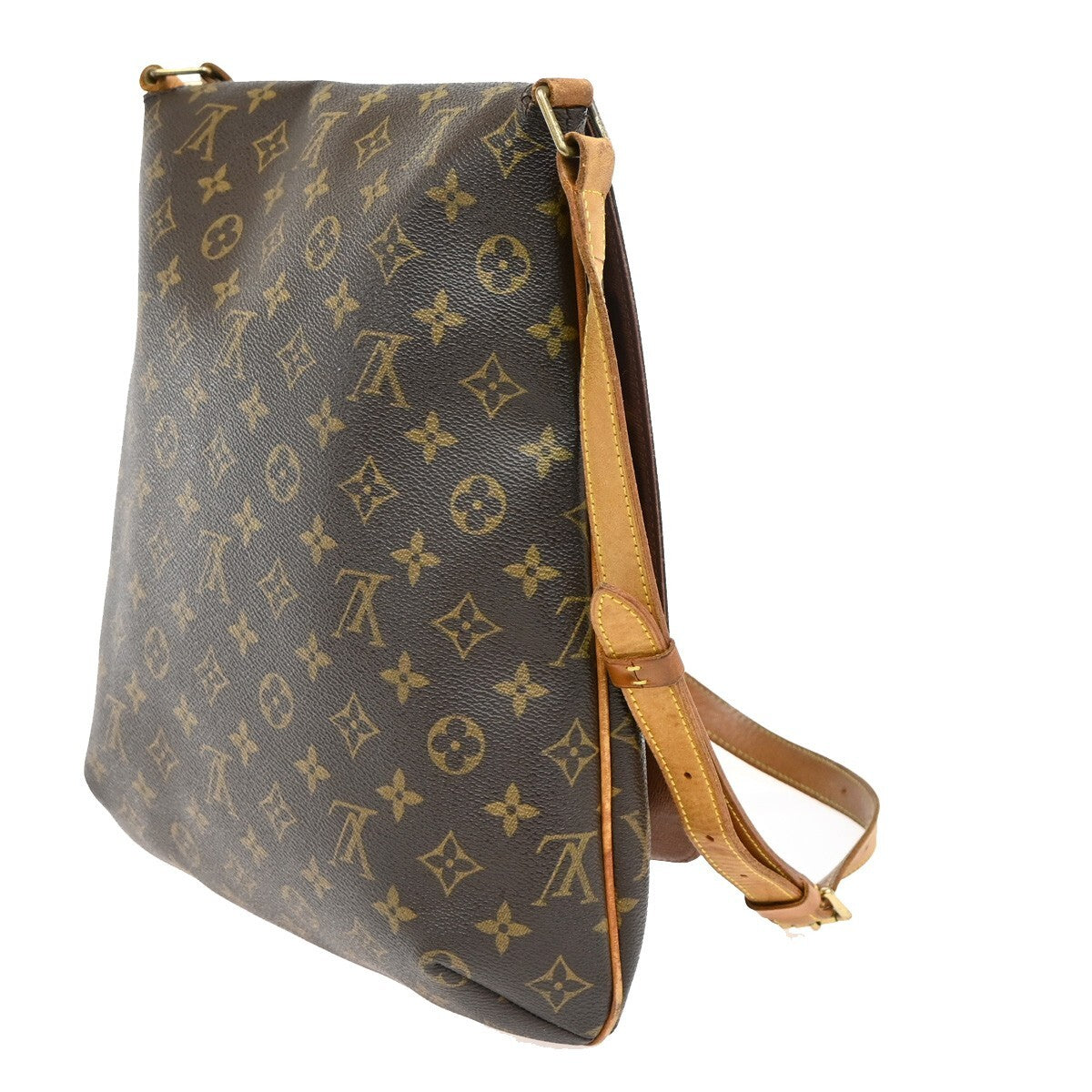 Louis Vuitton Musette Handbag Monogram Canvas, BROWN, CANVAS, Shoulder bag
