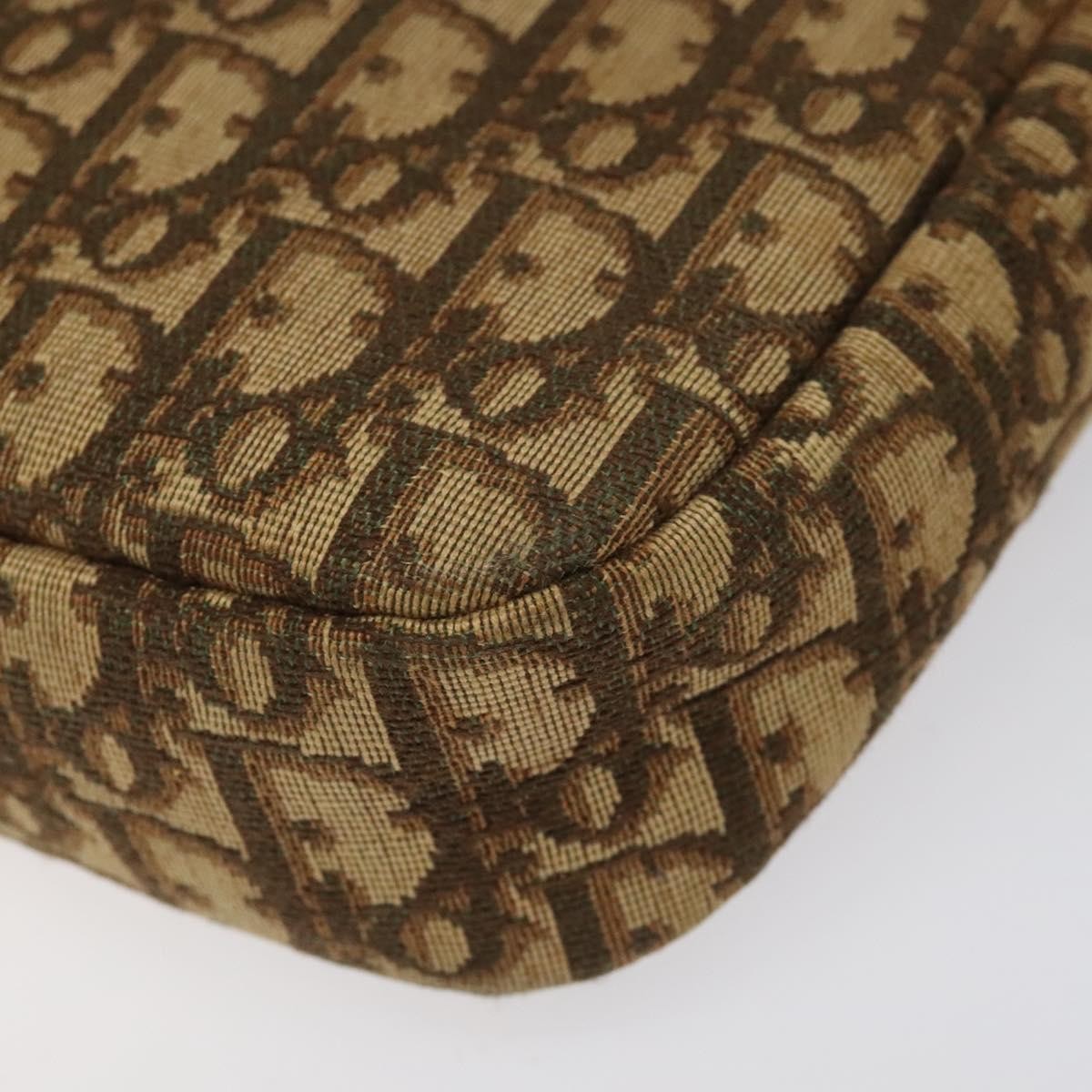 Christian Dior Vintage Trotter Shoulder Bag Canvas, BROWN, CANVAS, Shoulder bag