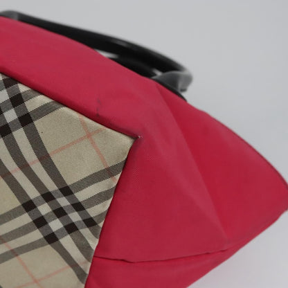 Burberry Nova Check Tote Nylon, PINK, NYLON, Tote bag