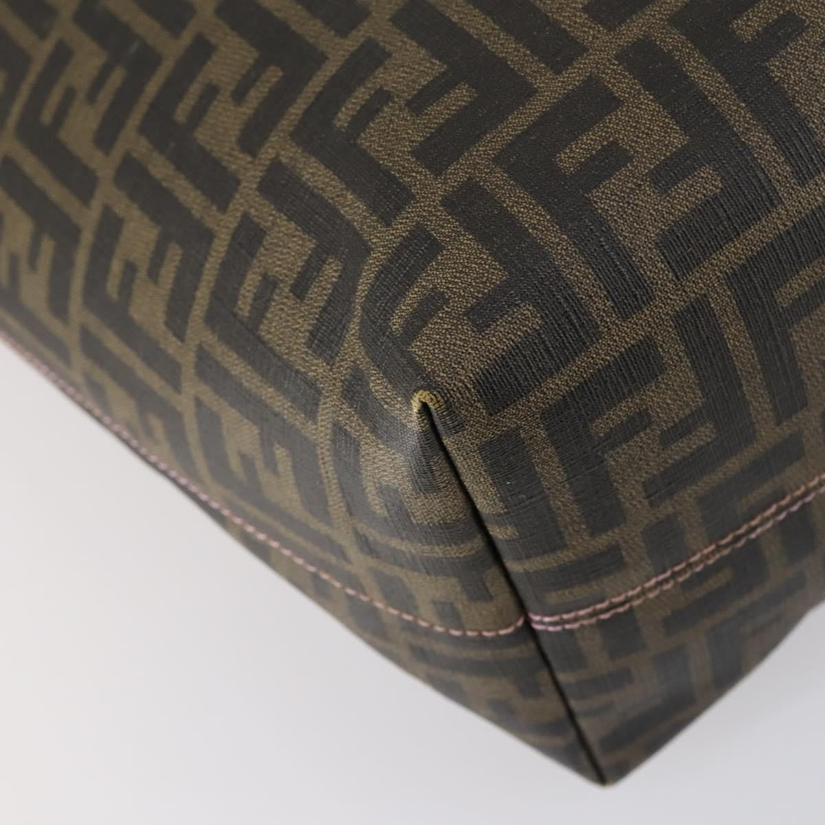 Fendi Roll Tote Zucca Canvas, BLACK, CANVAS, Tote bag