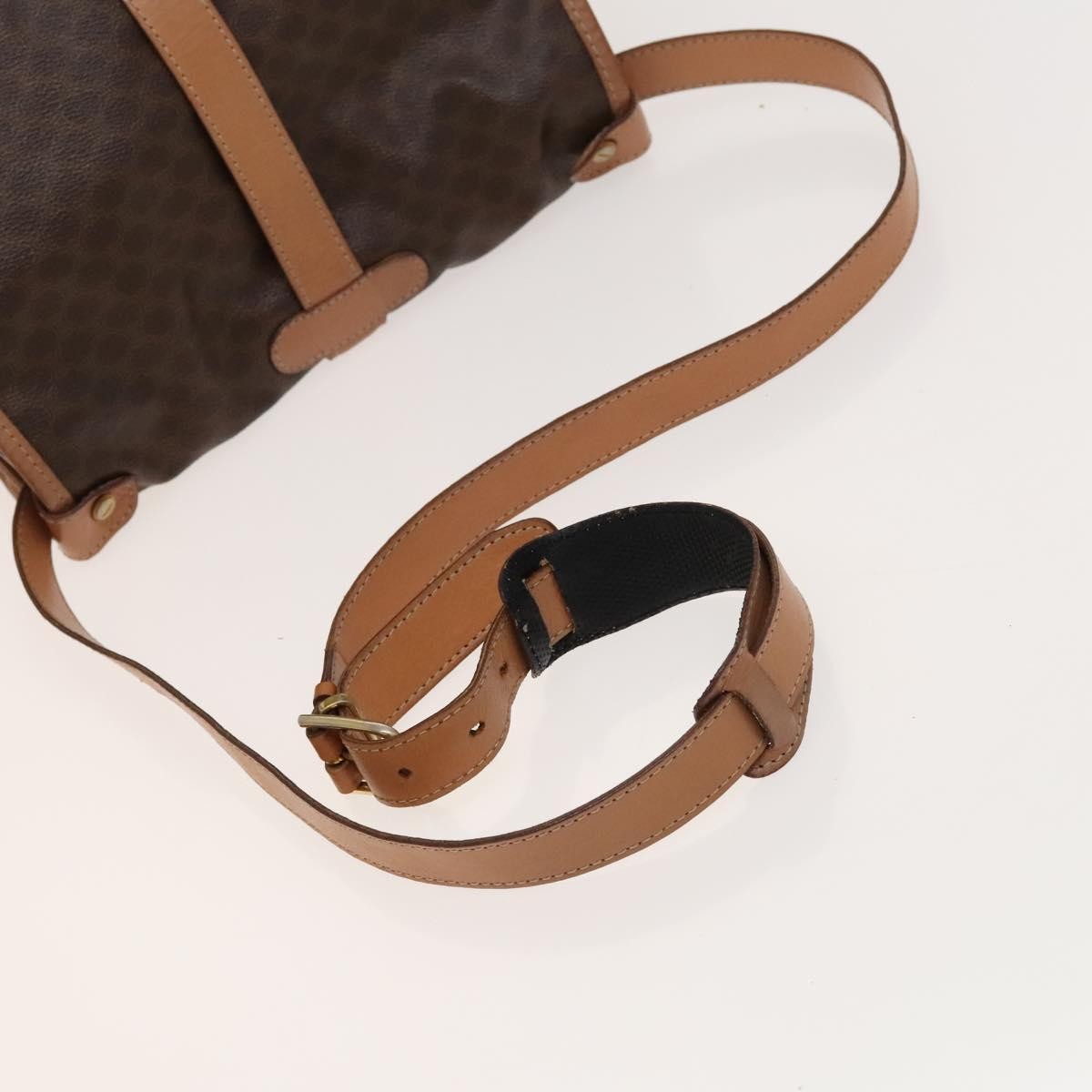 Celine Macadam Shoulder Bag PVC Leather, BROWN, PVC,CANVAS, Crossbody bag