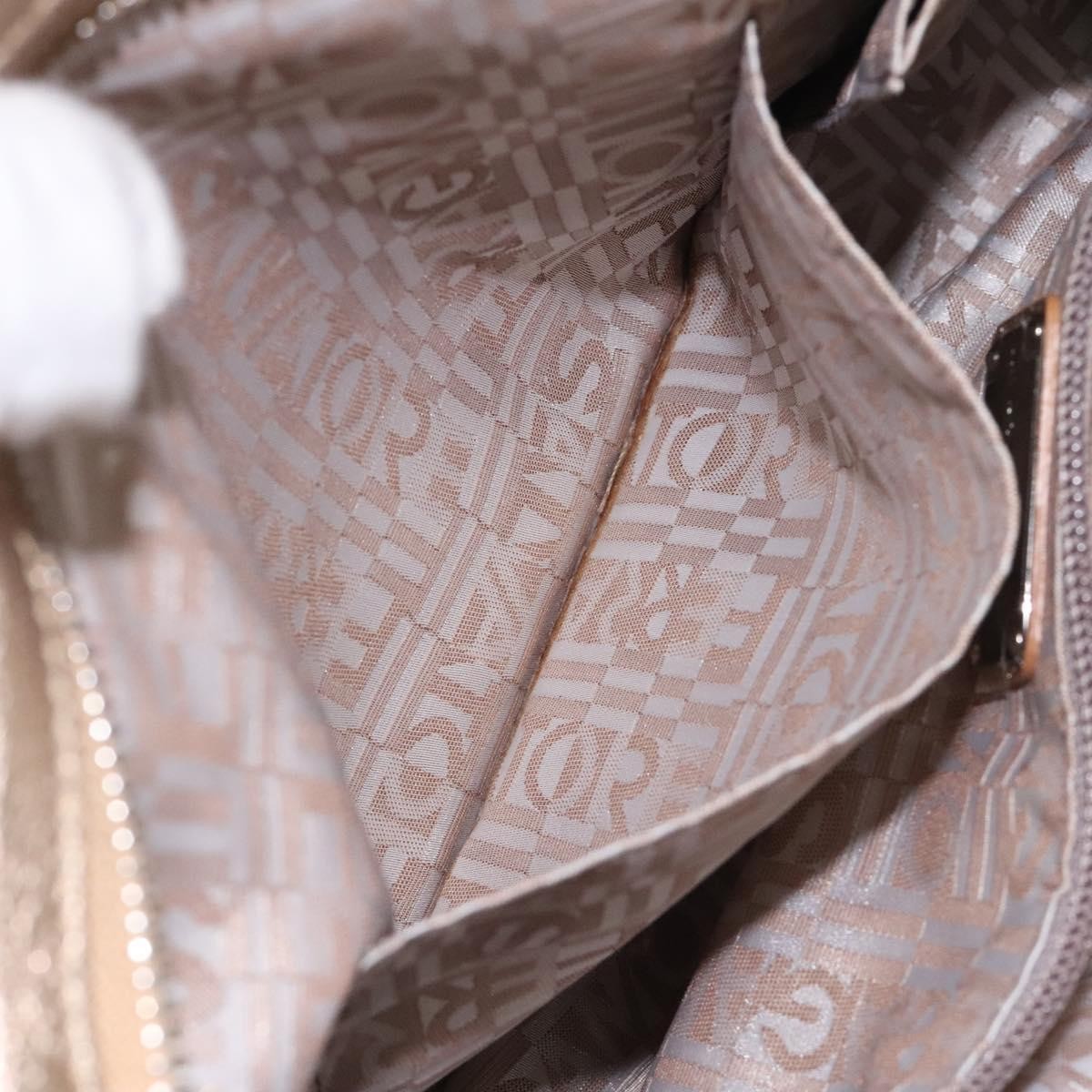 Salvatore Ferragamo Marisa Satchel Leather, GOLD, LEATHER, Handbag