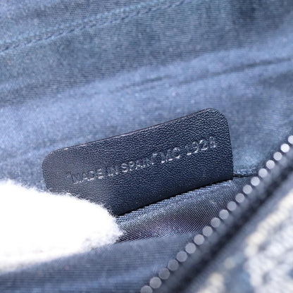 Christian Dior Vintage Saddle Coin Purse Diorissimo Canvas, NAVY, CANVAS, Clutche & pouche