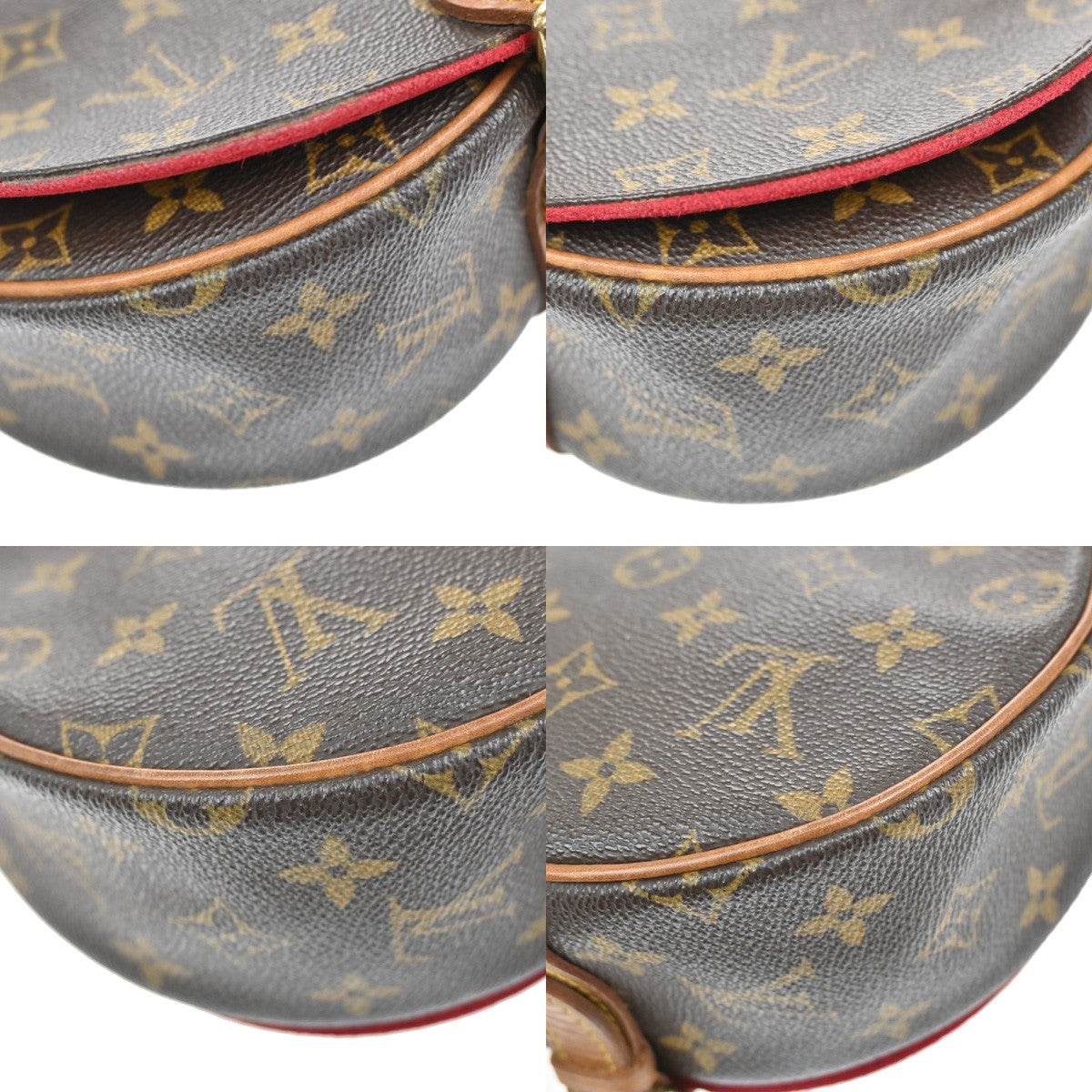 Louis Vuitton Tambourine Handbag Monogram Canvas, BROWN, CANVAS, Crossbody bag