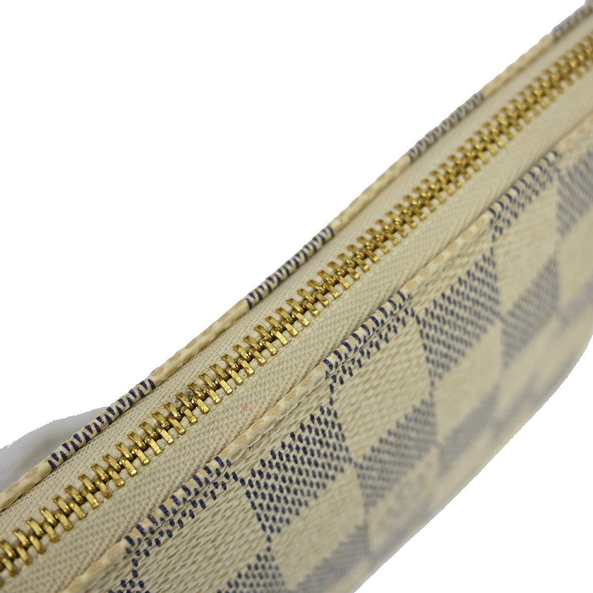 Louis Vuitton Mini pochette accessoires Damier Canvas, White, Canvas, Clutch