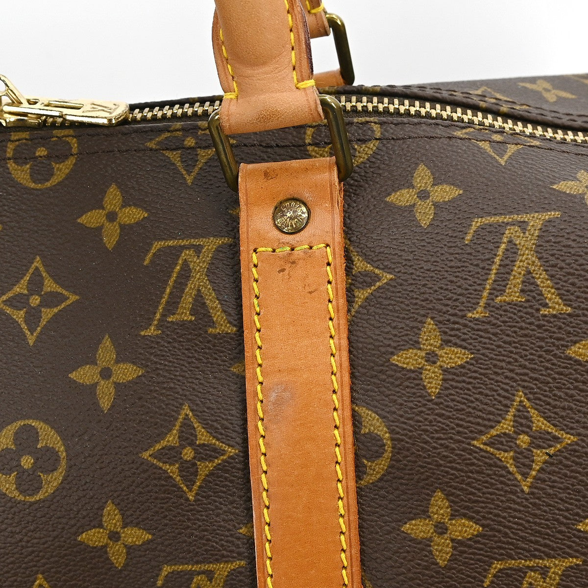Louis Vuitton Keepall Bag Monogram Canvas, BROWN, CANVAS, Travel bag
